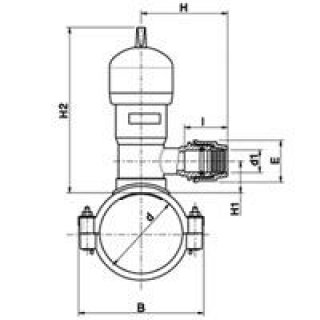 Ventilanbohrarmatur Frser Typ 7680