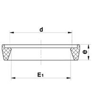 Keildichtung aus FPM fr Serie 18